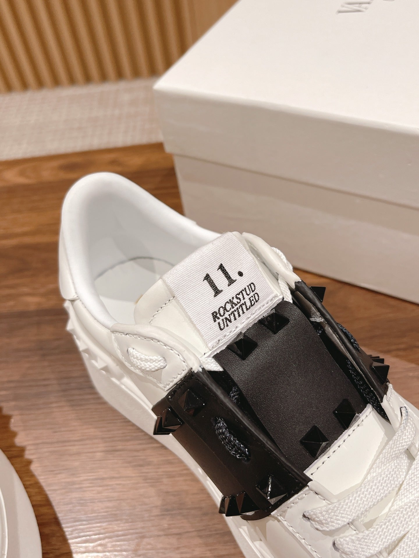 Valentino Calfskin Leather Sneakers