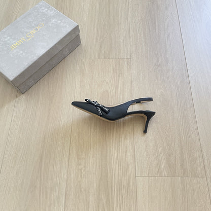 Jimmy Choo Patent Leather Bow Sandals