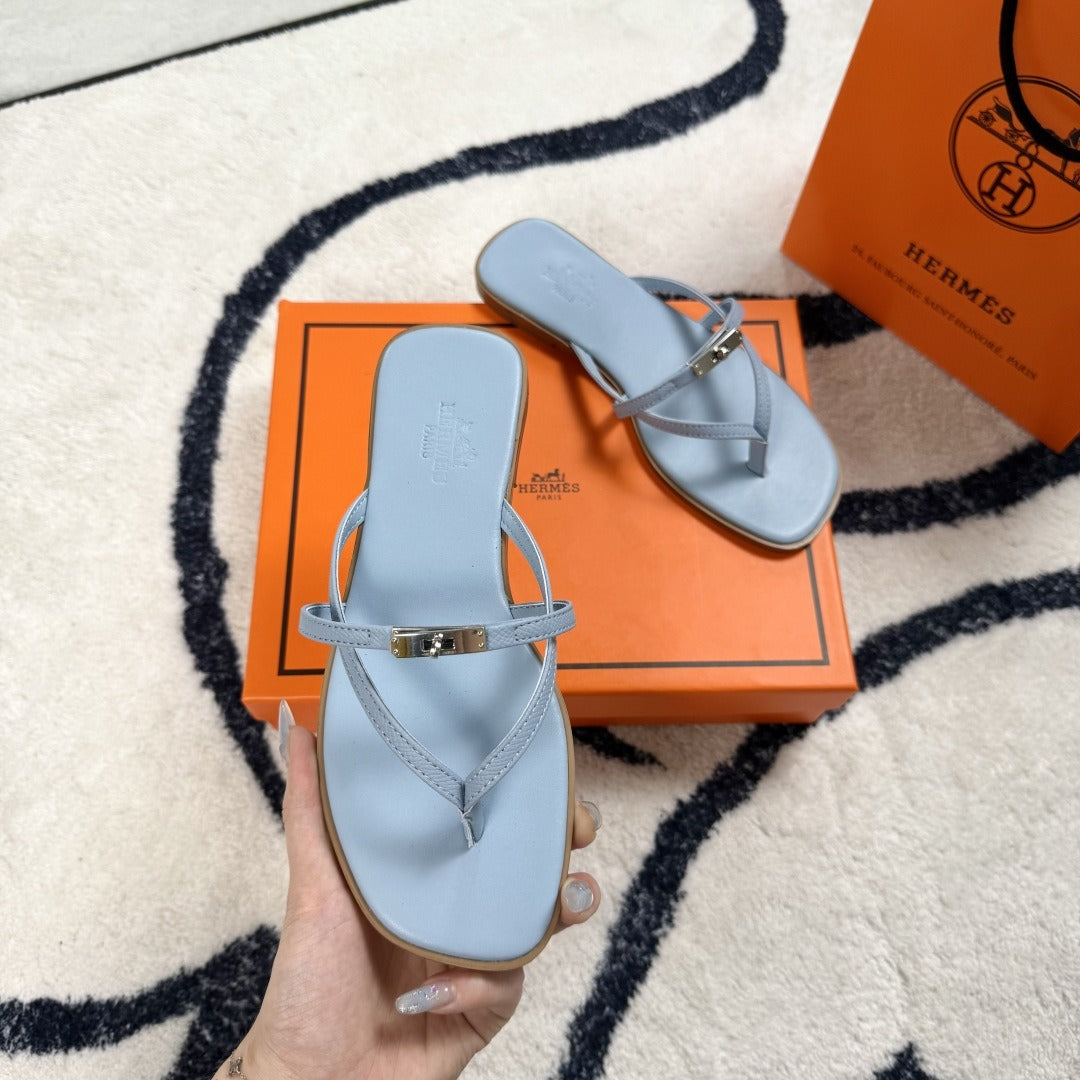 Hermes Leather Logo Slides