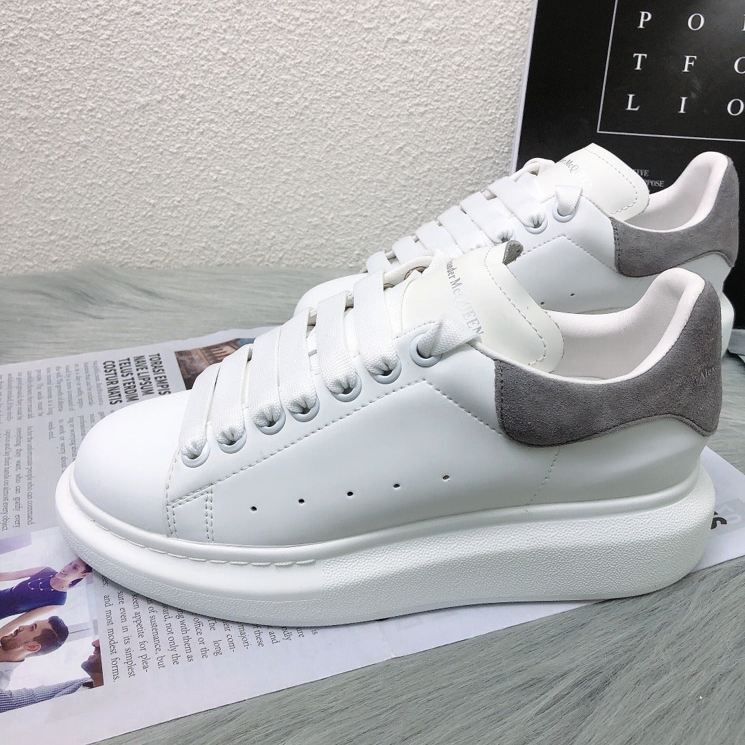Alexander McQueen Lambskin Leather Logo Sneakers