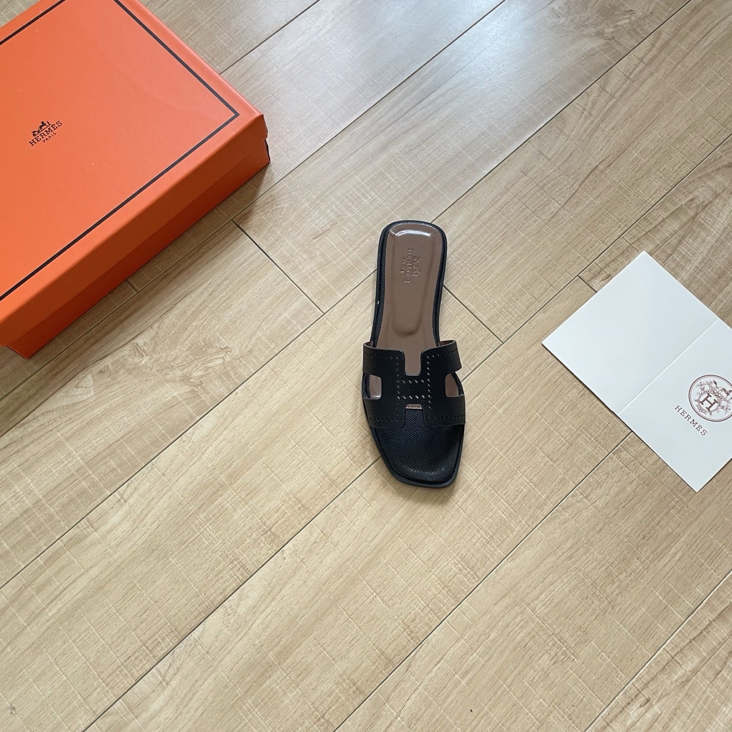 Hermes Leather Slides
