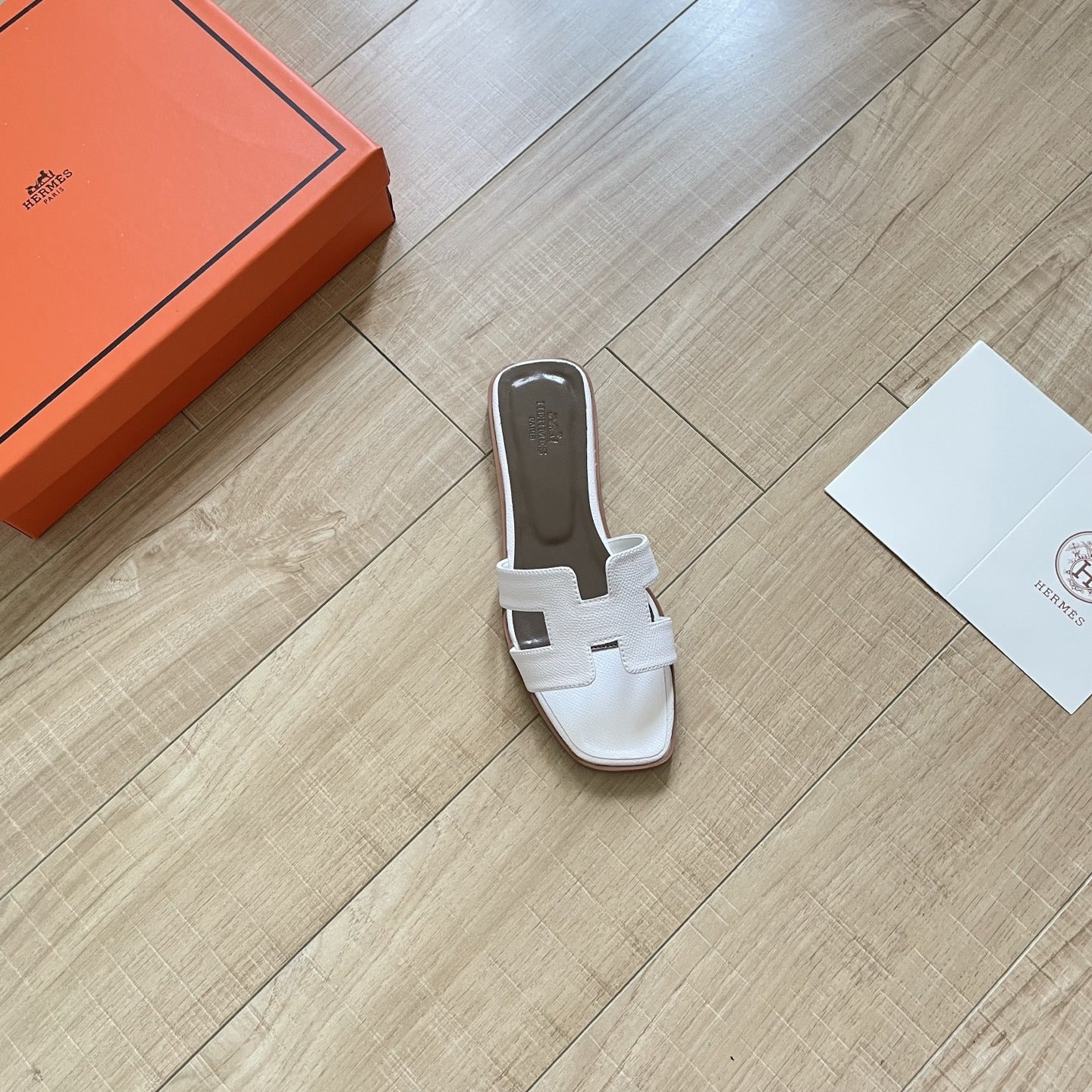 Hermes Leather Slides