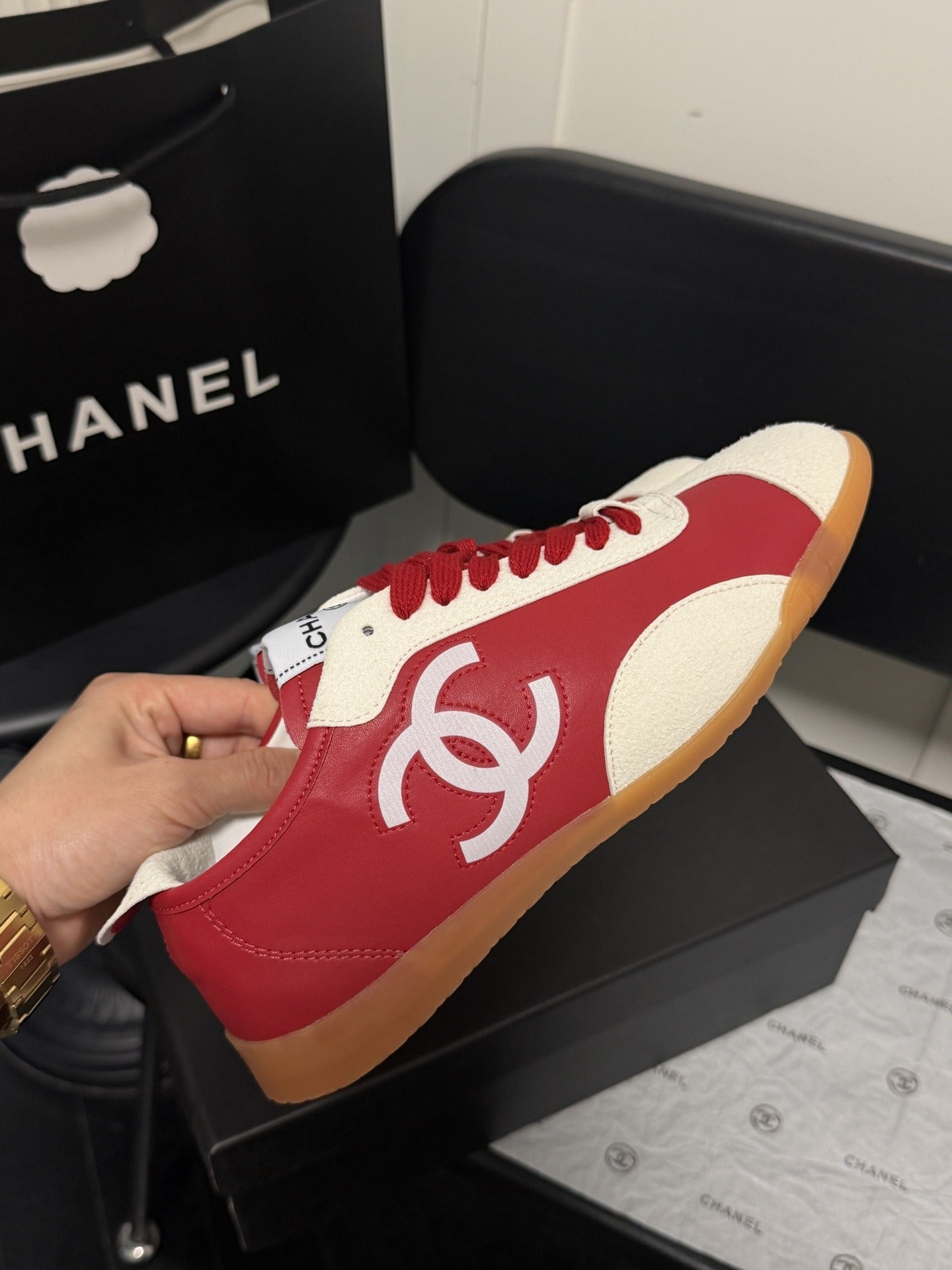 Chanel Leather Sneakers