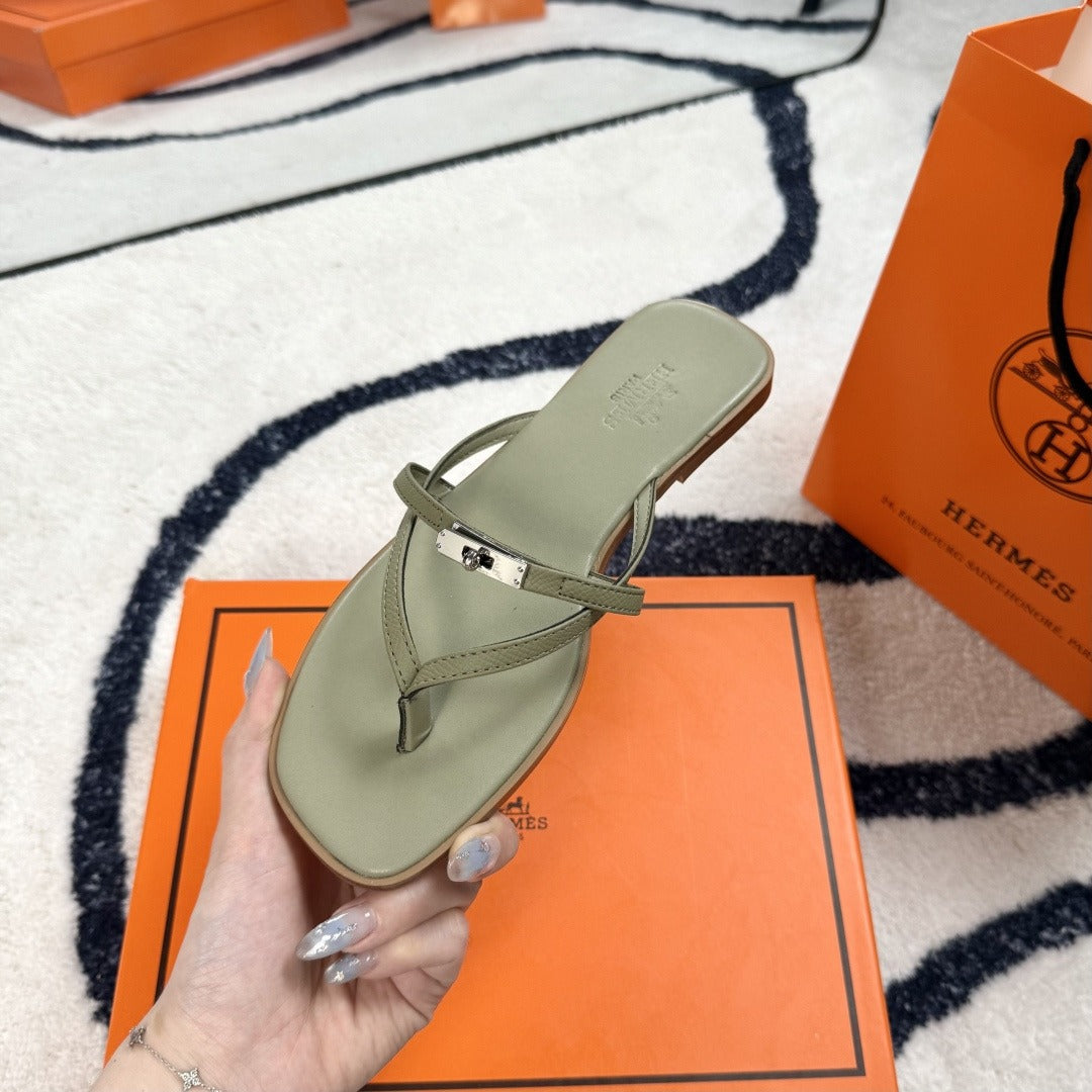 Hermes Leather Logo Slides