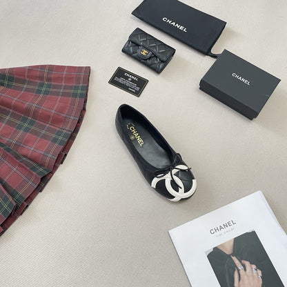 Chanel Leather Ballet Flats