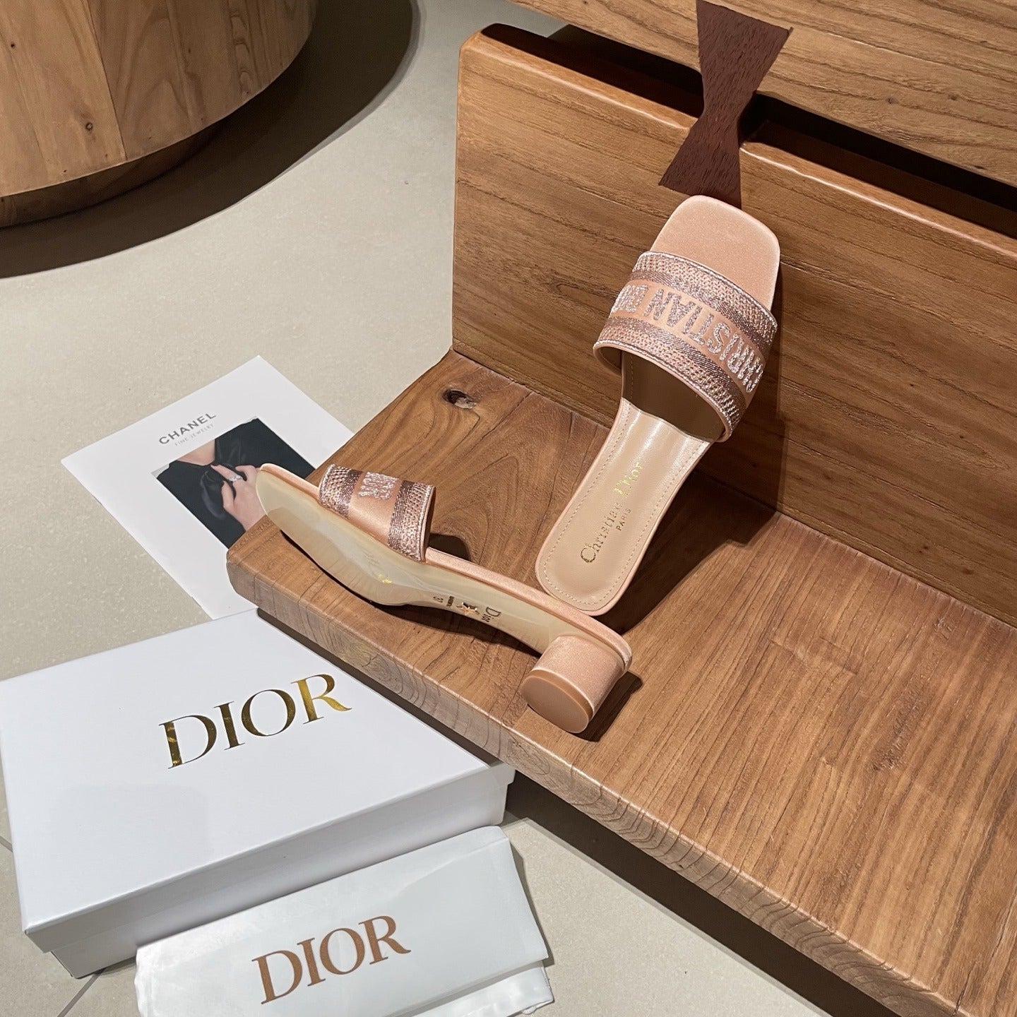 Dior Embroidered Slides