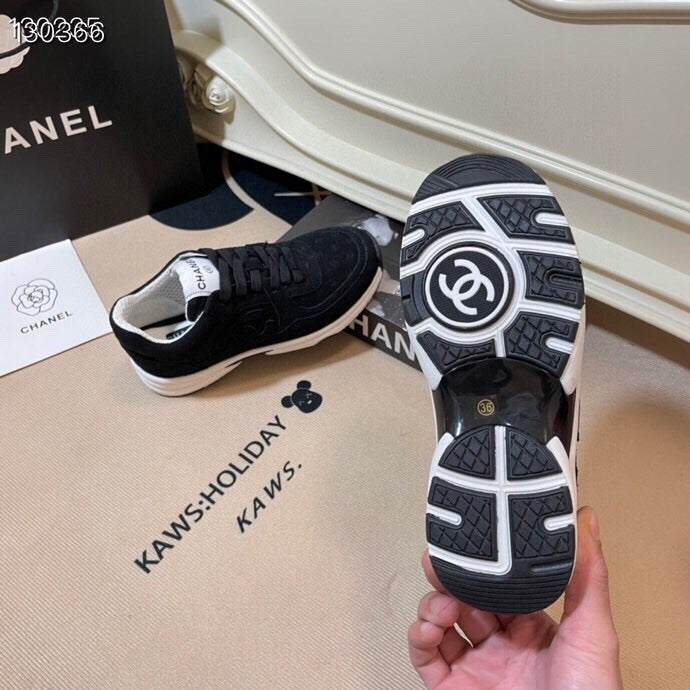 Chanel Leather Logo Shoes