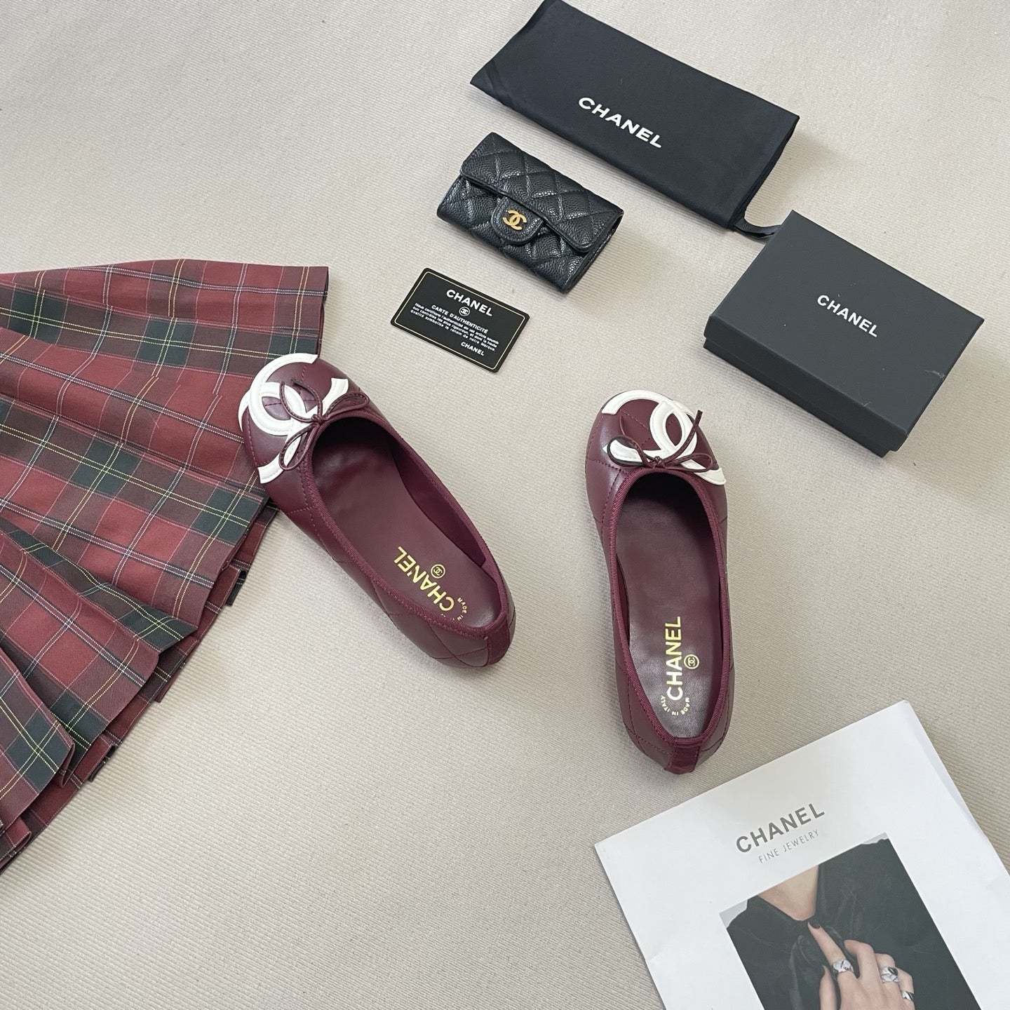 Chanel Leather Ballet Flats