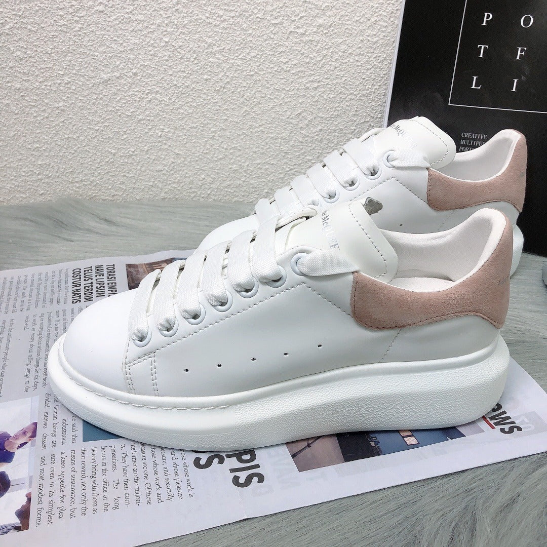 Alexander McQueen Lambskin Leather Logo Sneakers