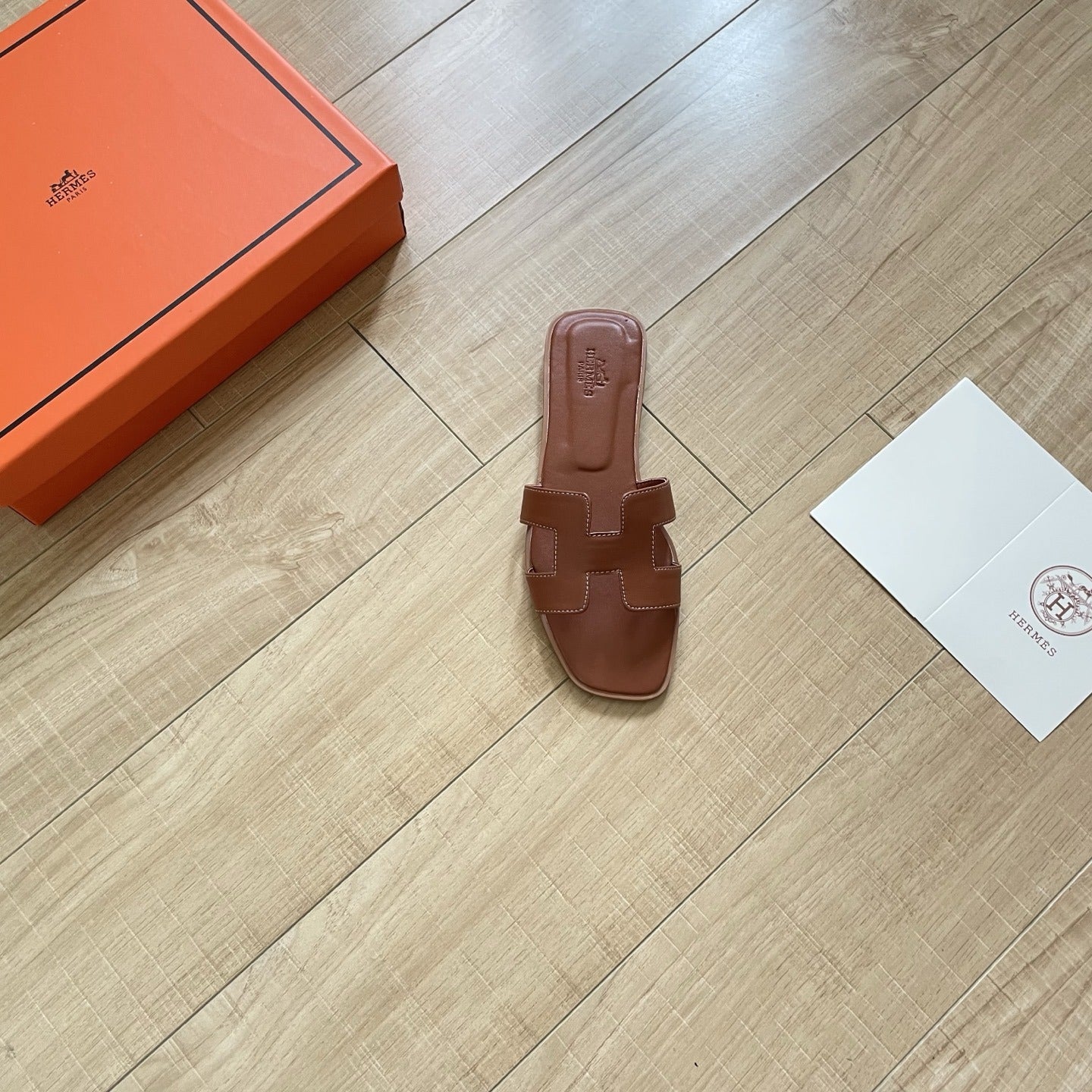 Hermes Leather Slides