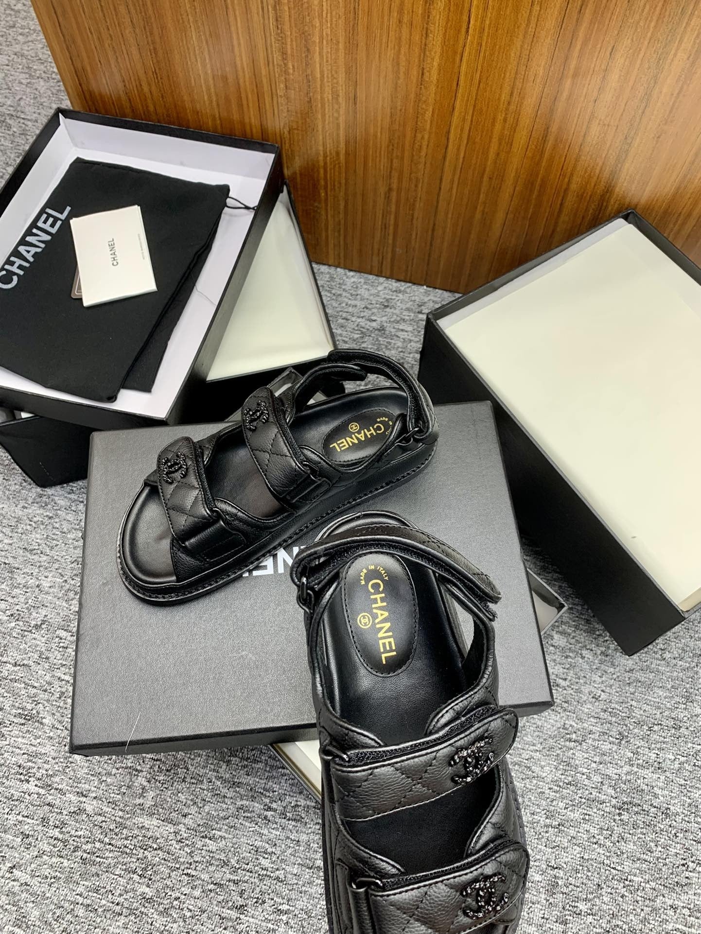 Chanel Lambskin Leather Sandals
