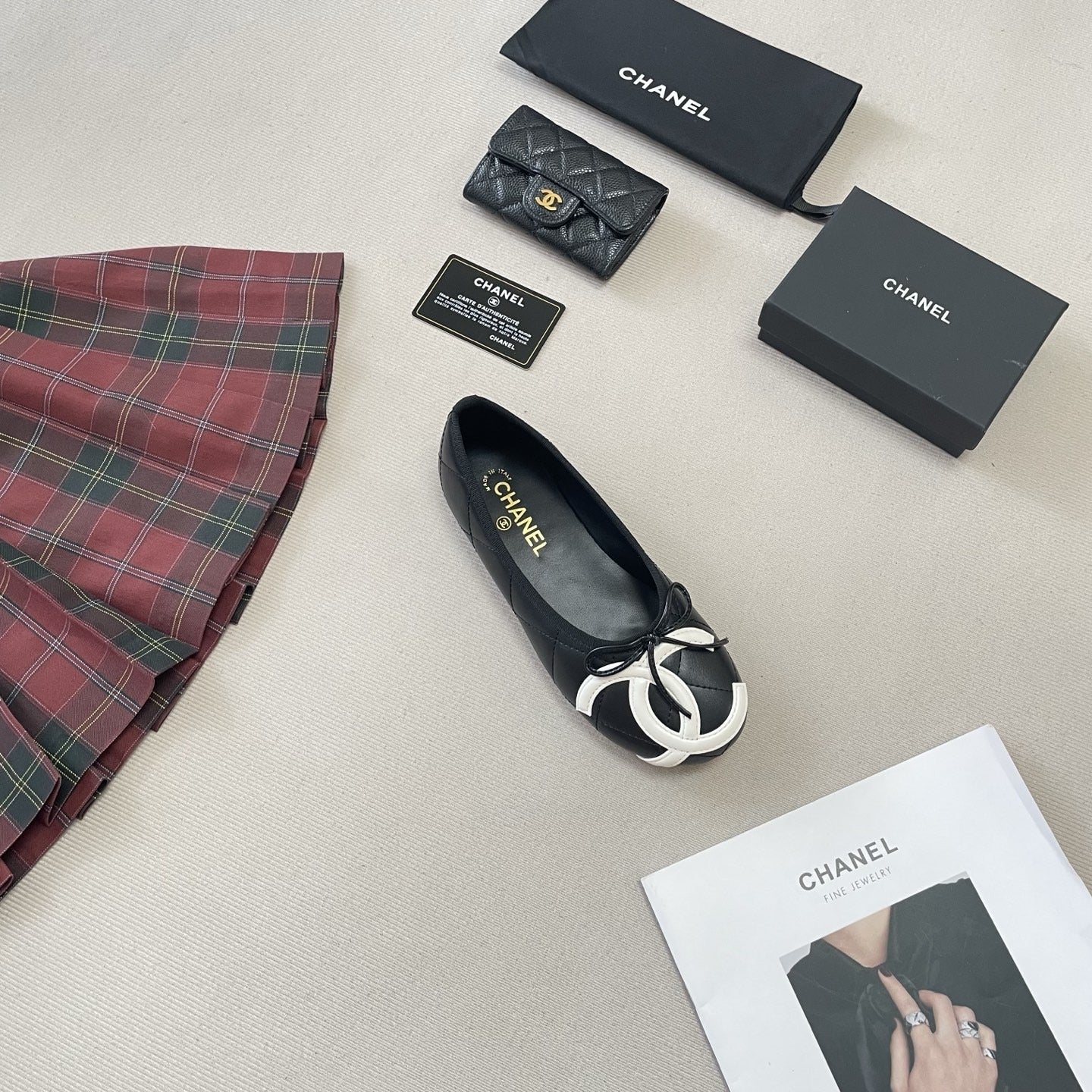 Chanel Leather Ballet Flats