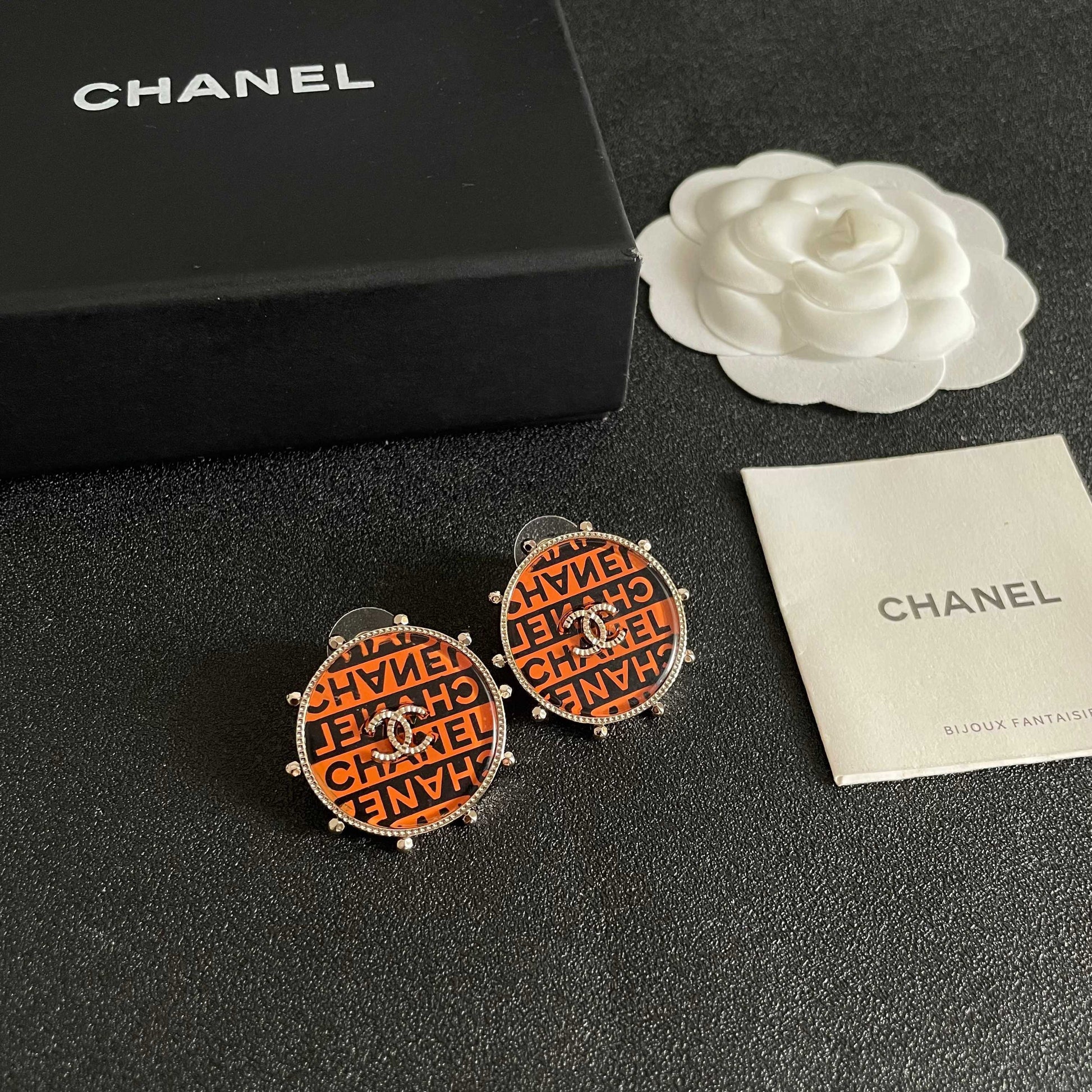 Chanel Logo Earrings