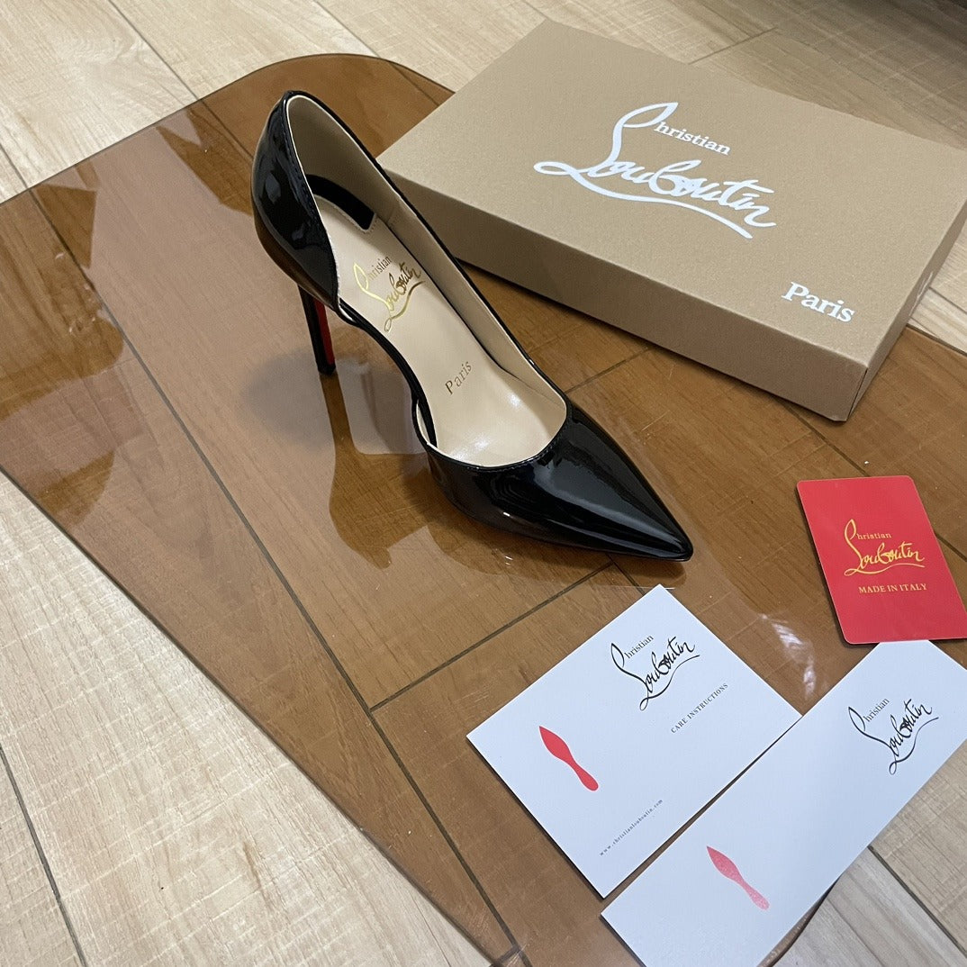 Jimmy Choo Patent Leather & Lambskin Leather Heels
