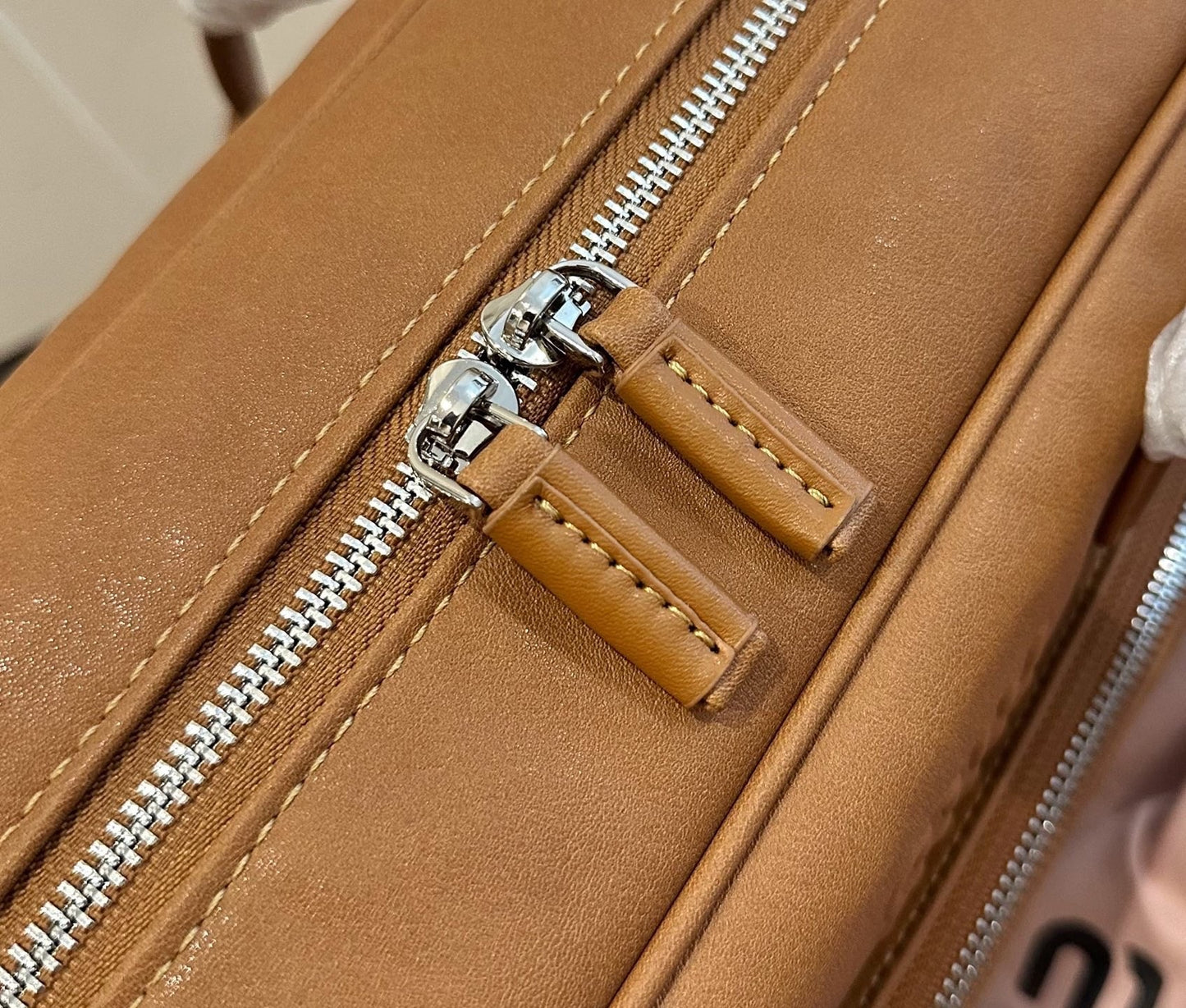 Miu Miu Lambskin Leather & Cotton Crossbody Bag
