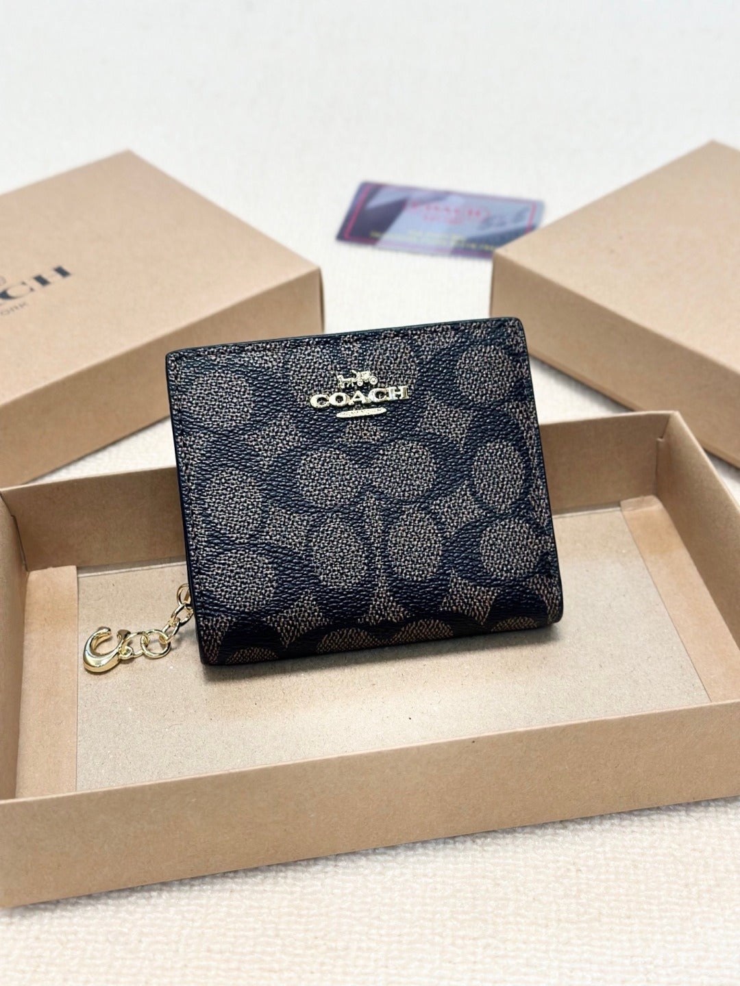 Coach Black Leather Wallet