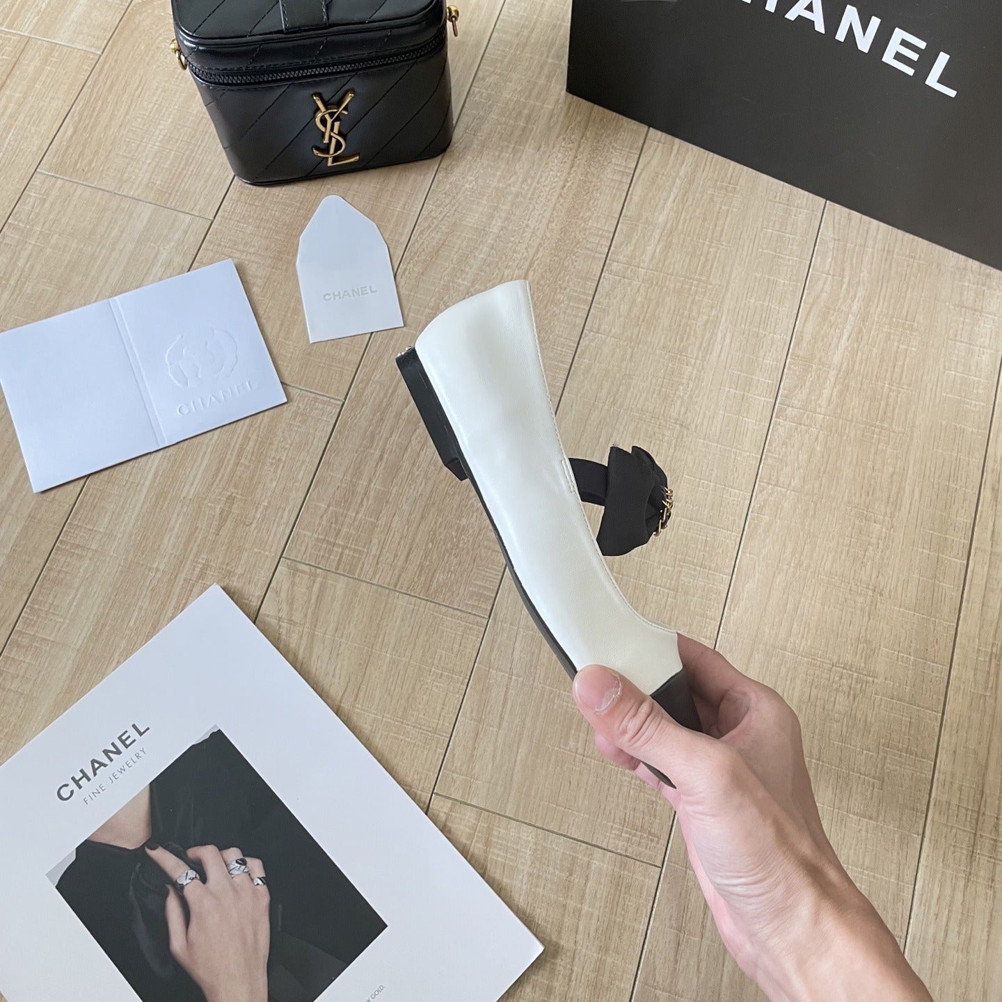 Chanel Leather Bow Shoes