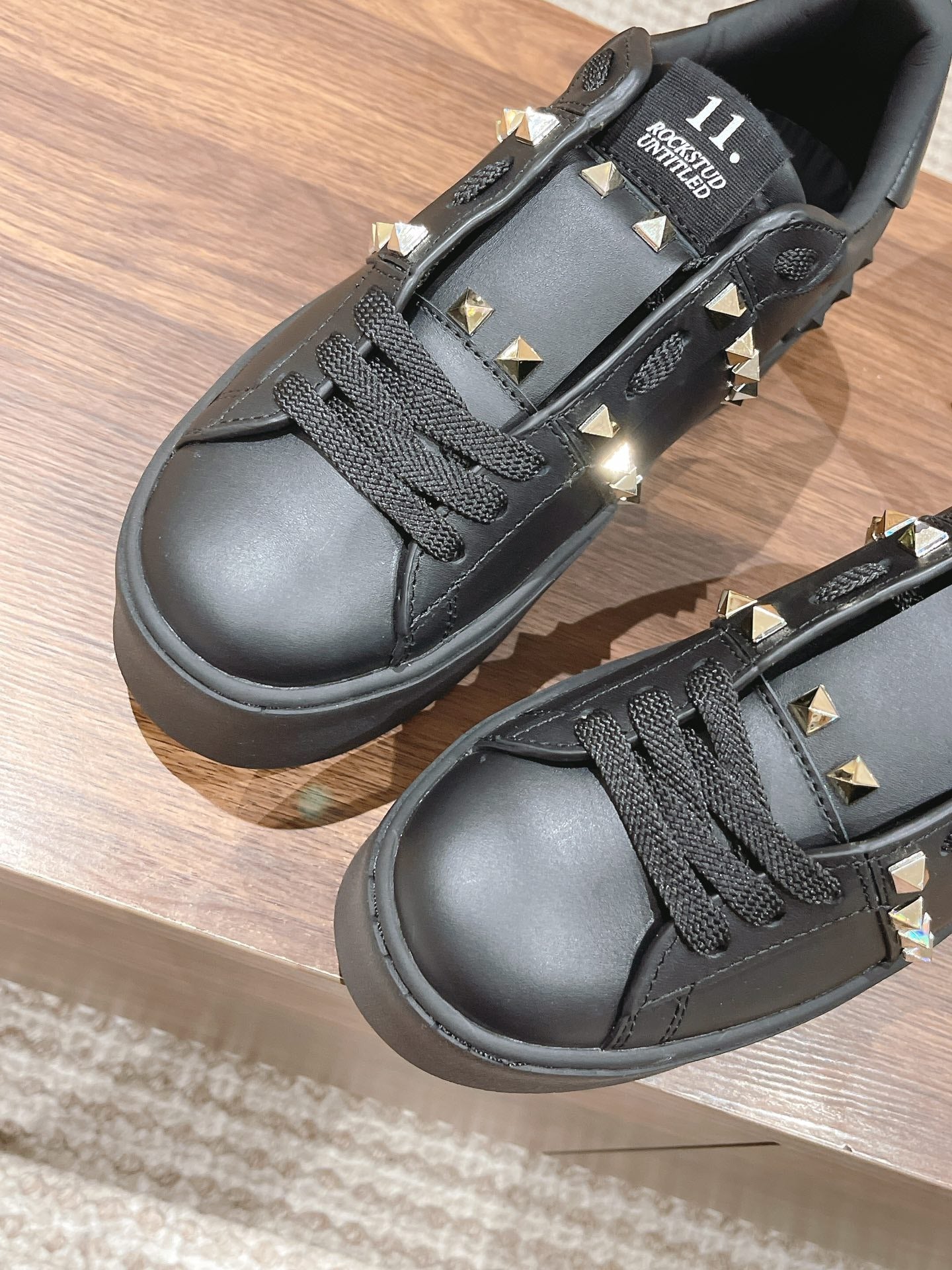 Valentino Calfskin Leather Sneakers