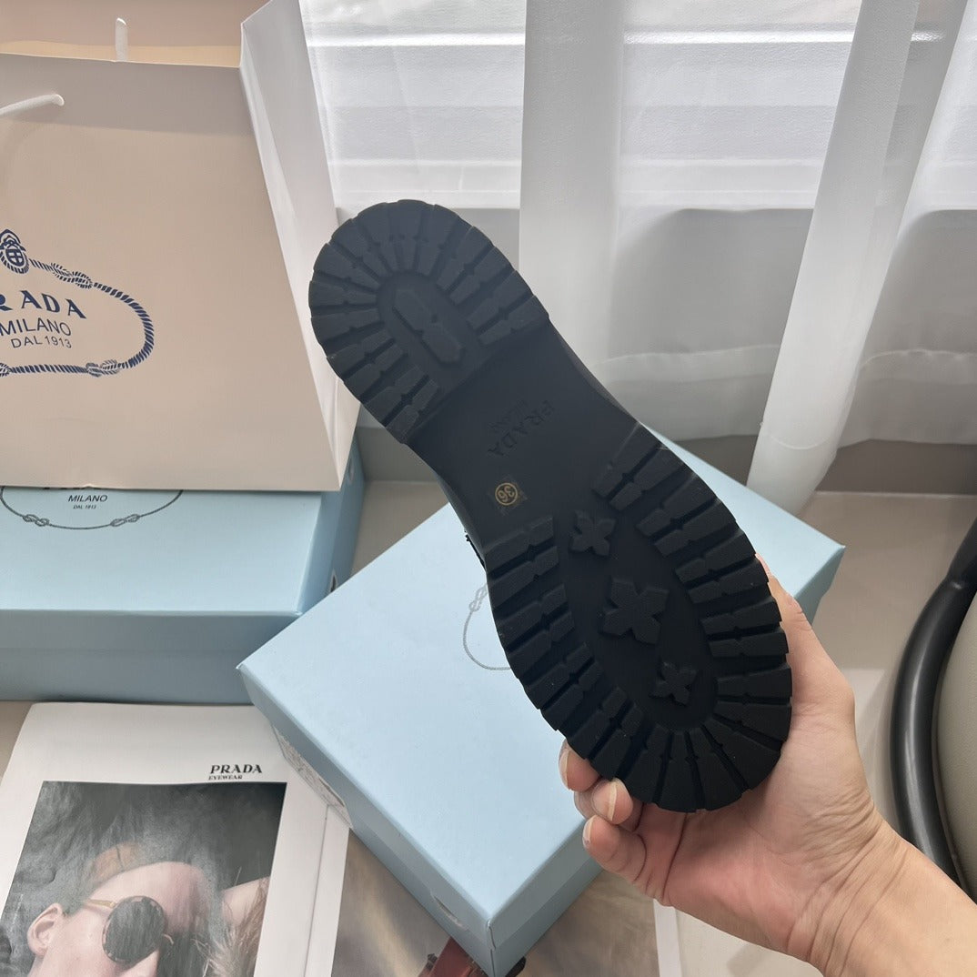Prada Lambskin Leather Loafers