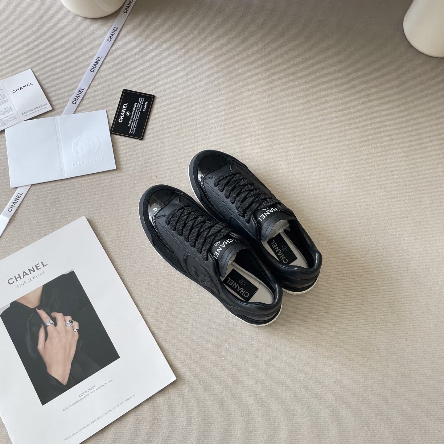 Chanel Leather Colorblock Shoes