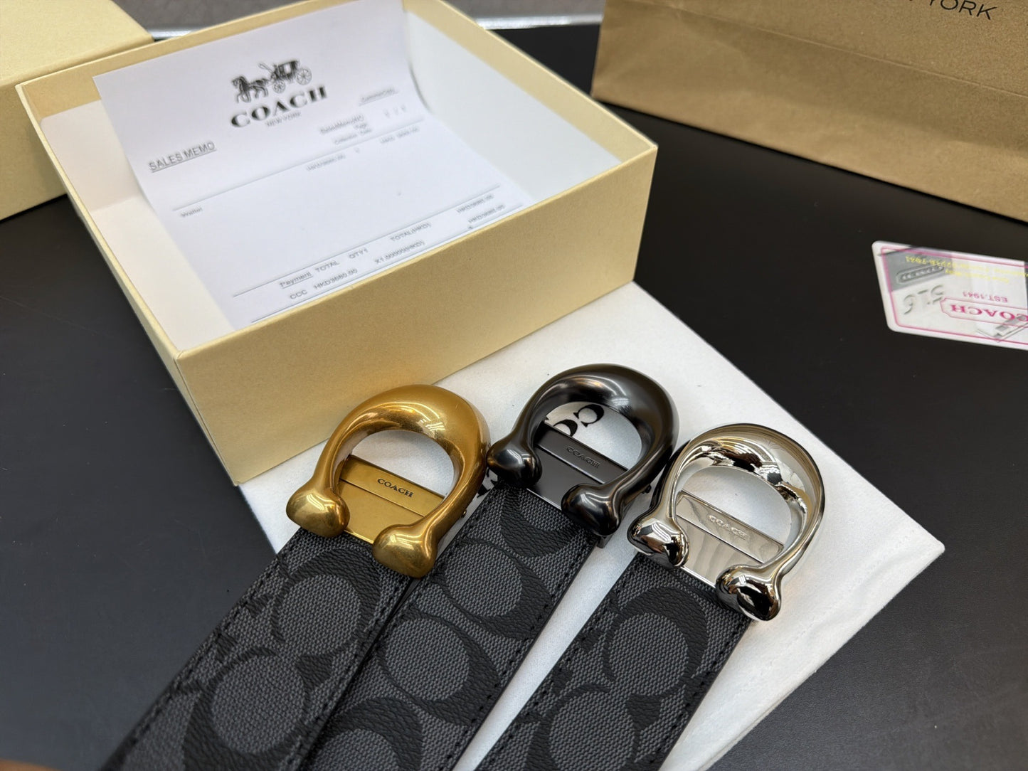 Coach Men Leather Sandals