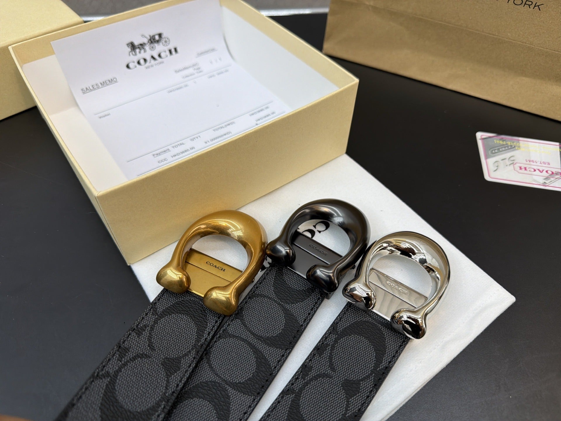 Coach Men Leather Sandals