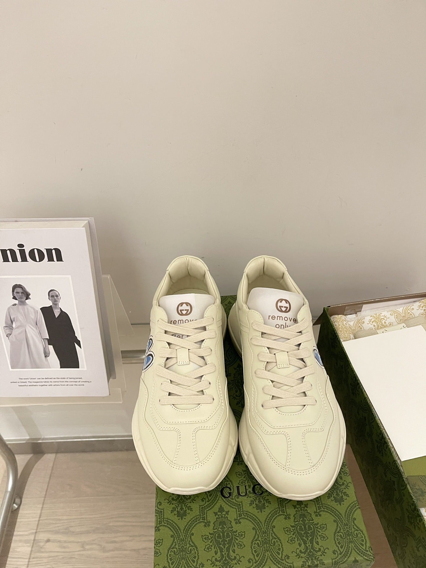 Gucci Calfskin Leather Sneakers