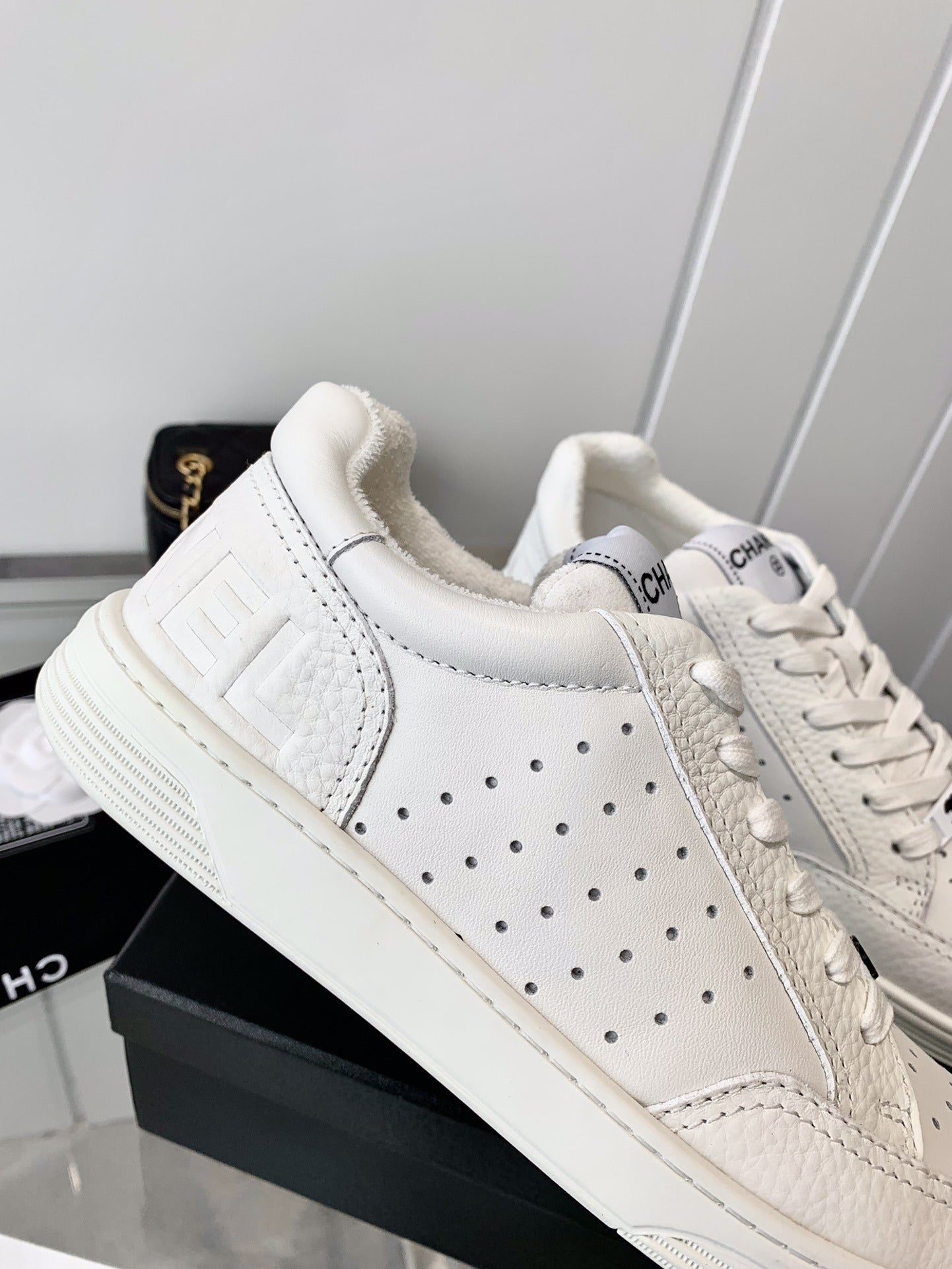 Chanel Logo Sneakers
