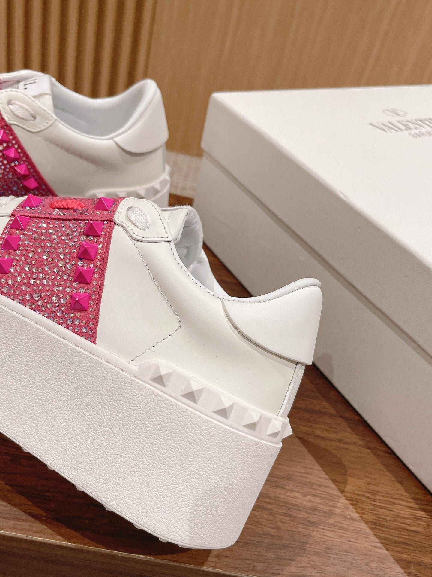 Valentino Calfskin Leather Sneakers