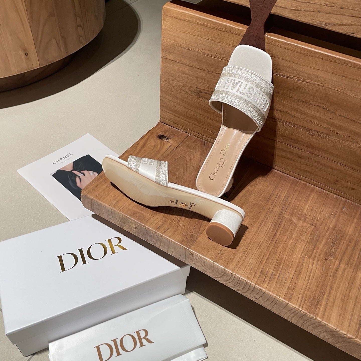 Dior Embroidered Slides