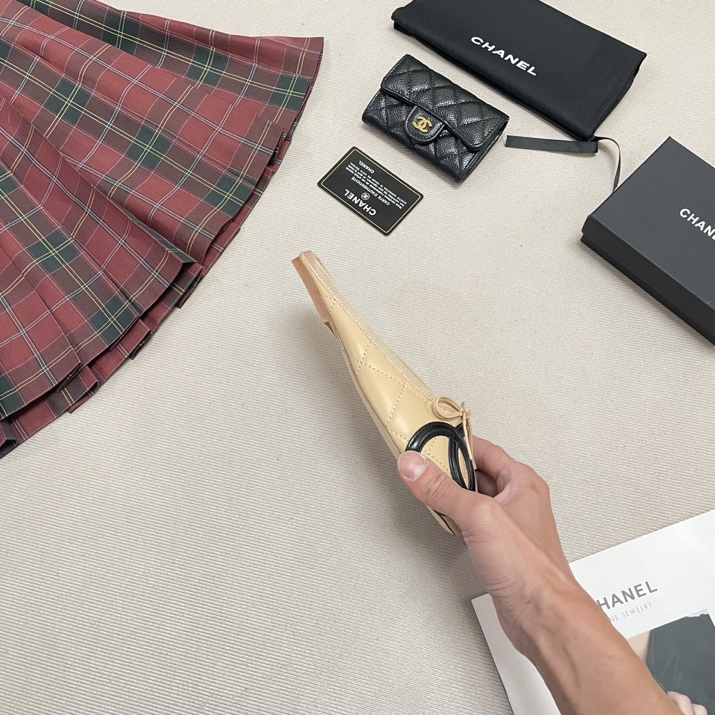 Chanel Leather Ballet Flats