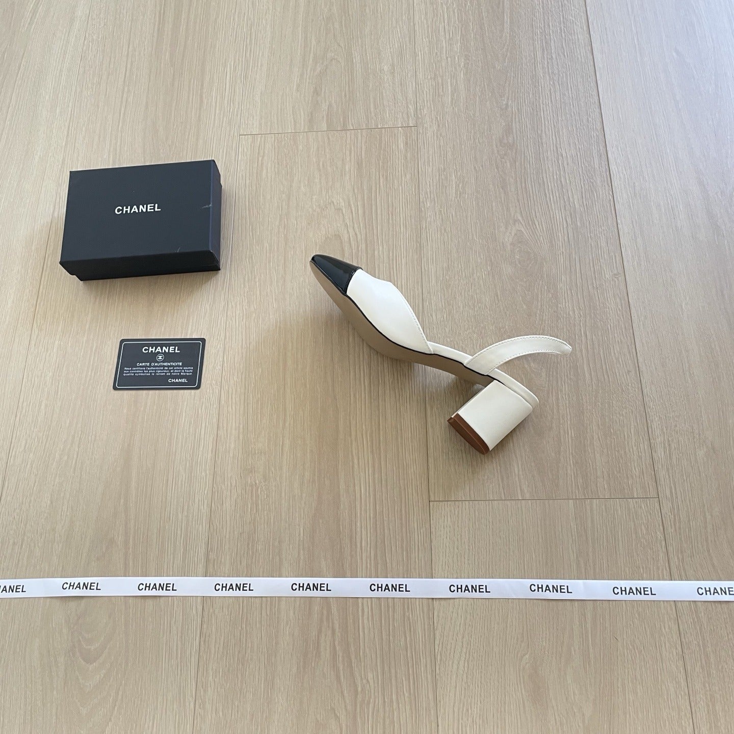 Chanel Leather Colorblock Sandals