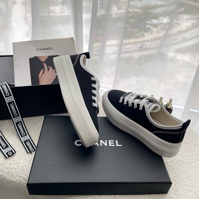 Chanel Canvas Canvas Shoes