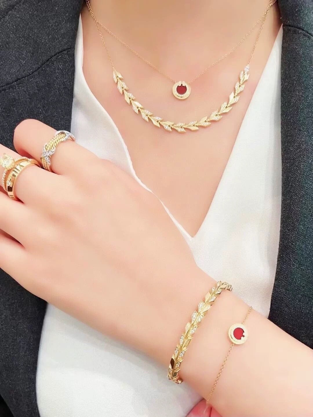 Tiffany & Co. Silver Brass Necklace