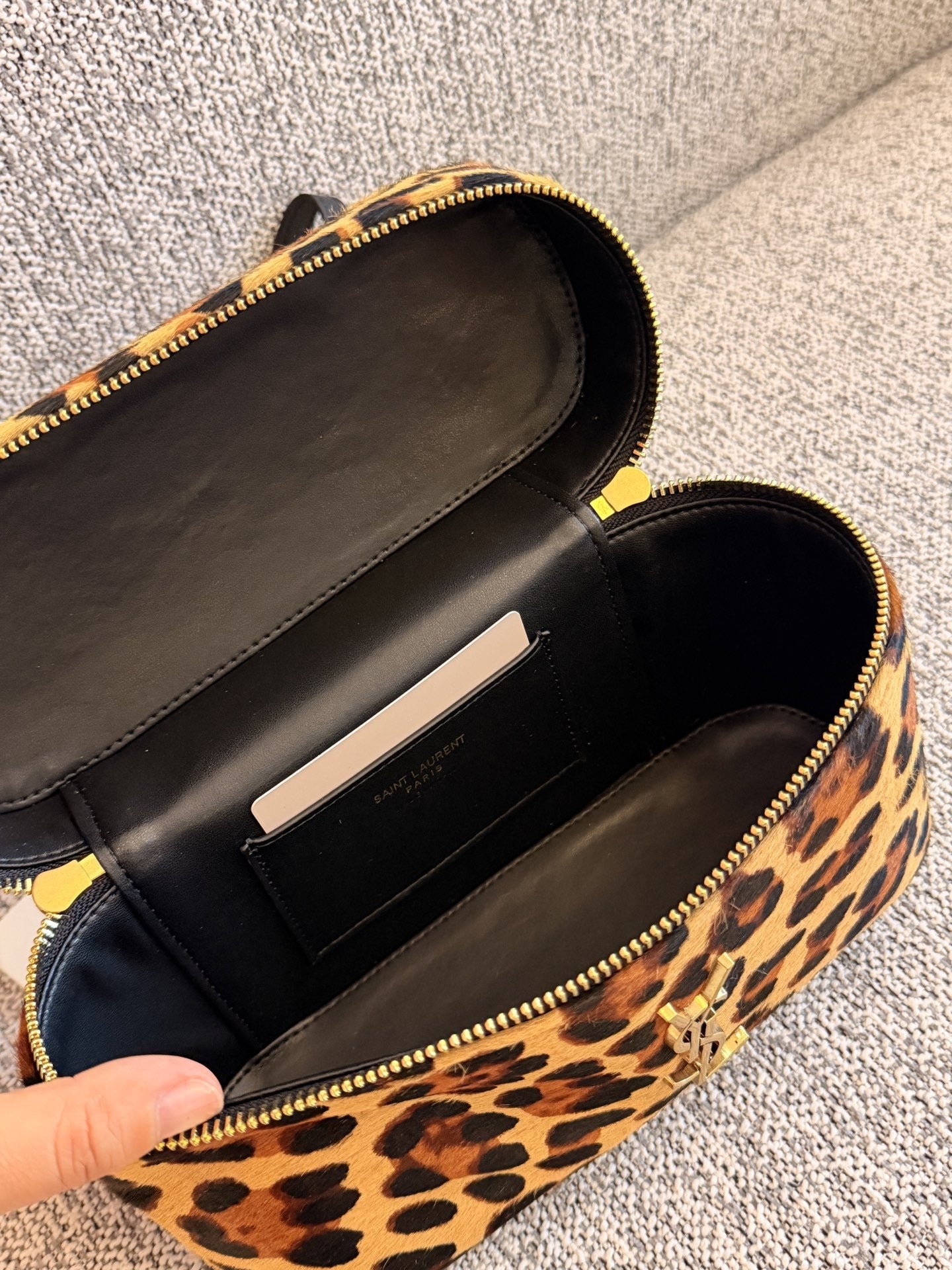 Saint Laurent Leopard-Print Handbag