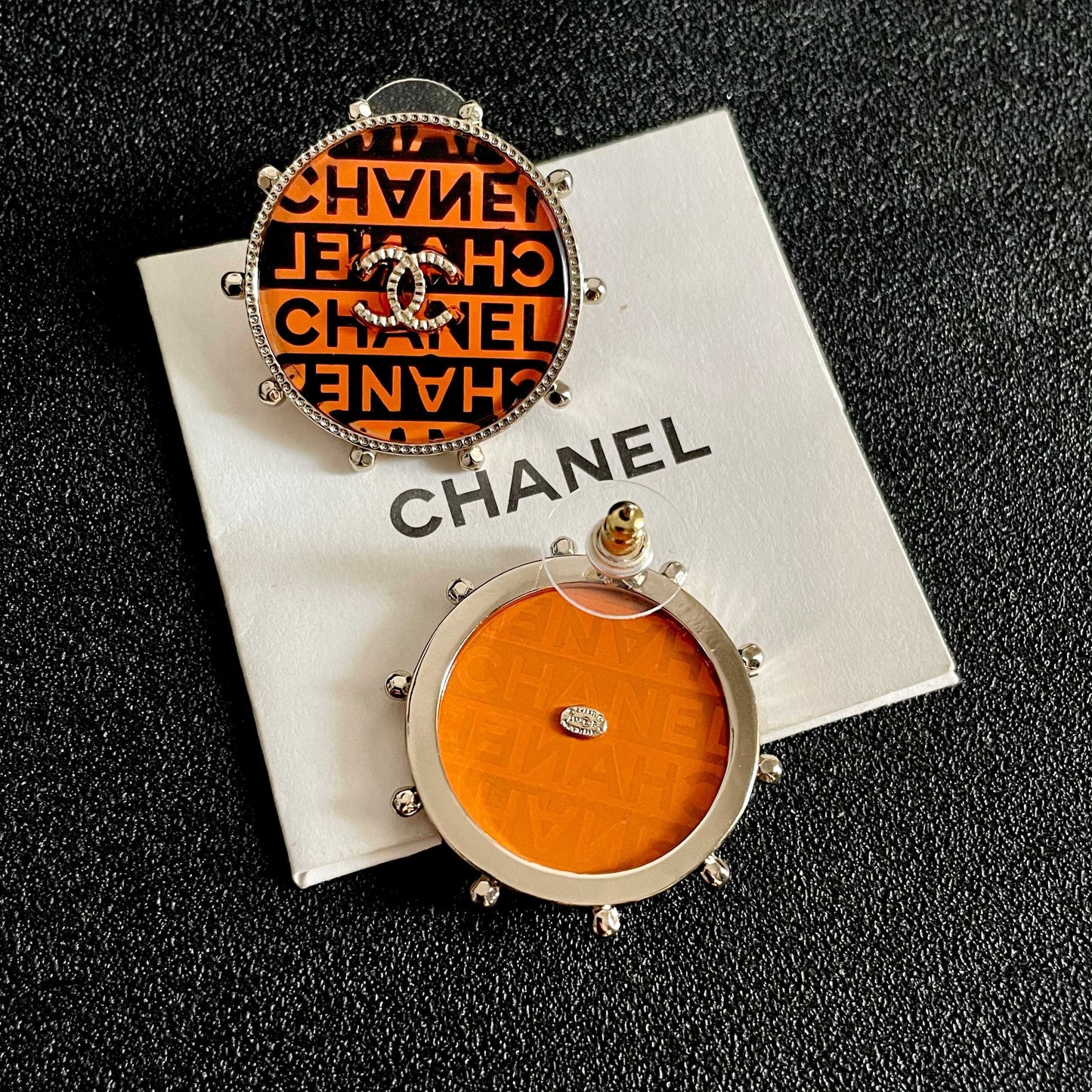 Chanel Logo Earrings