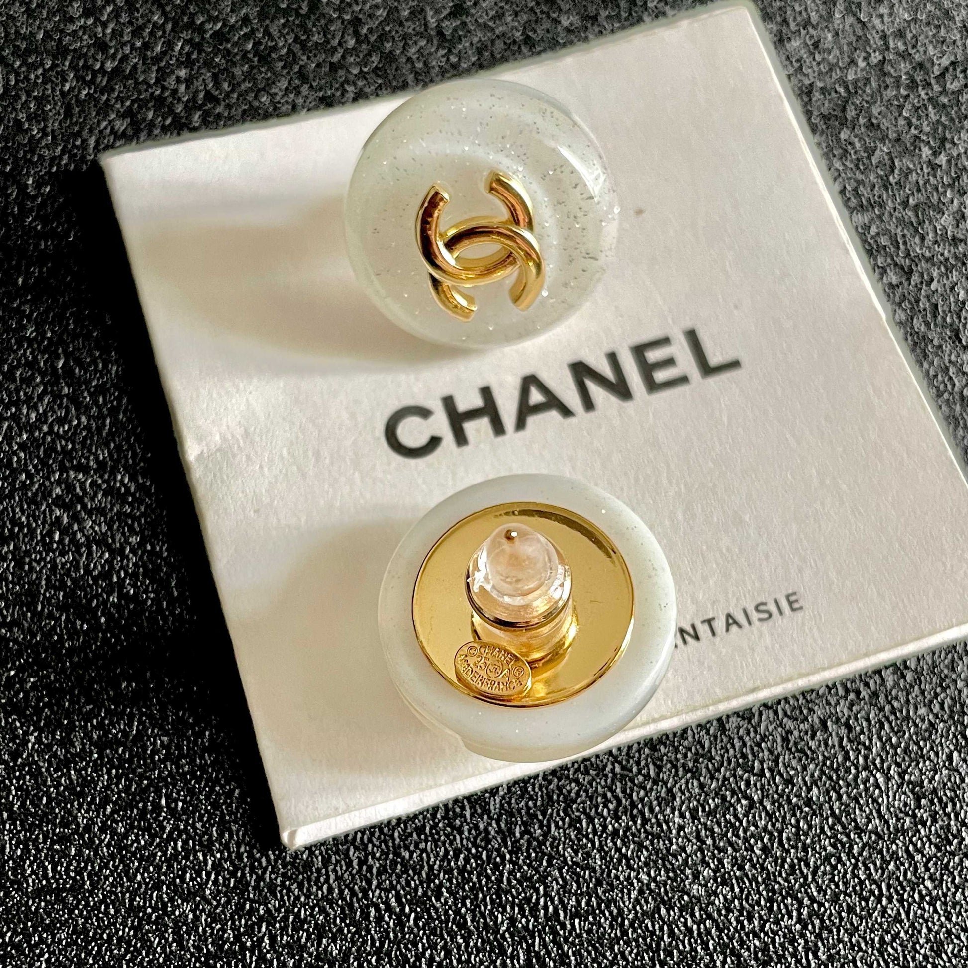 Chanel Logo Earrings