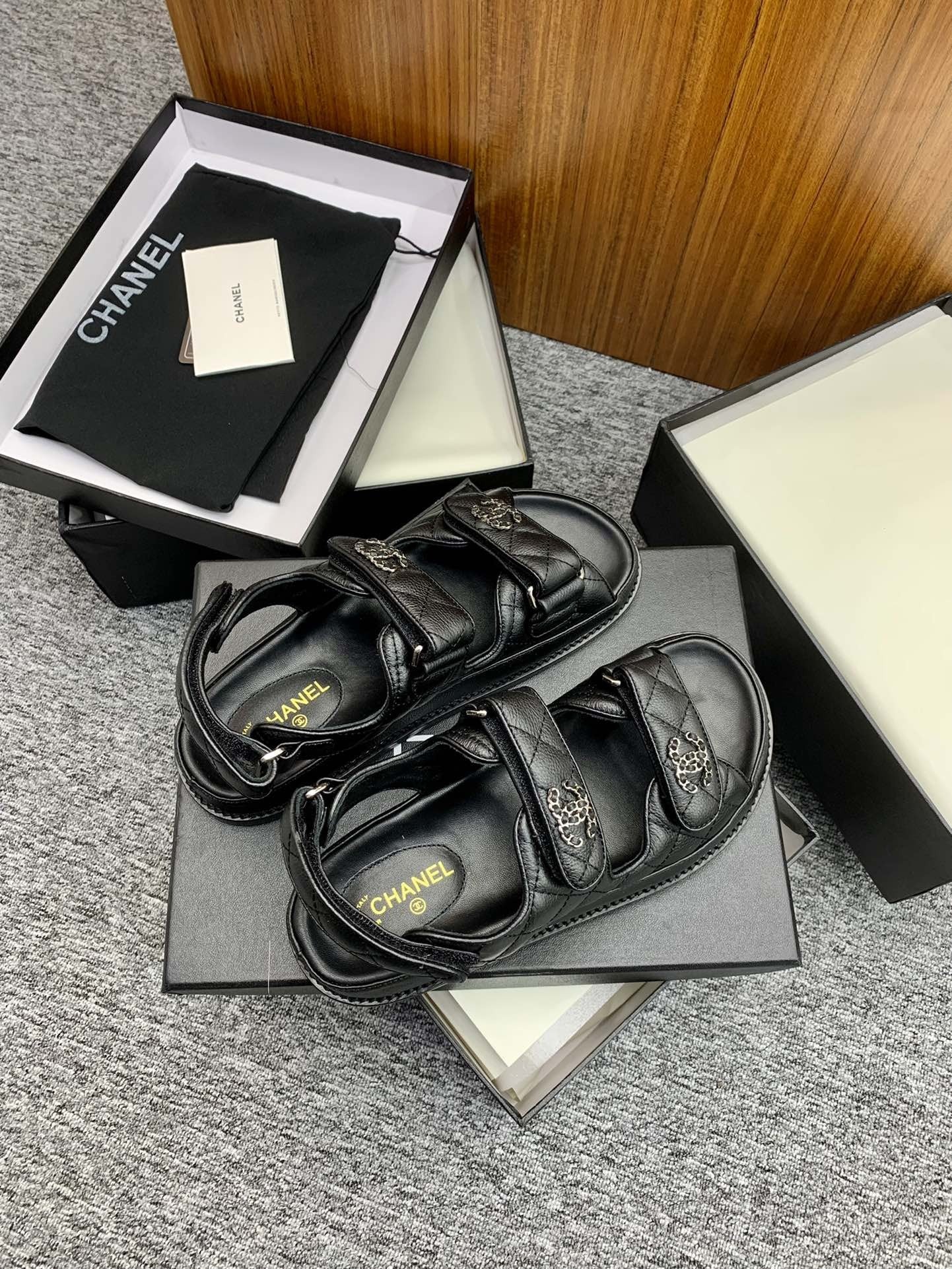 Chanel Lambskin Leather Sandals
