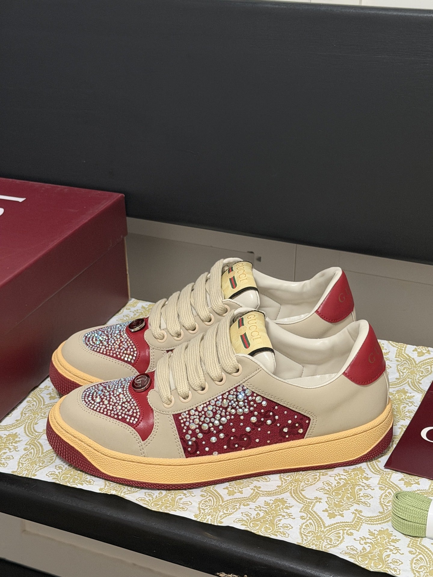 Gucci Crystal Sneakers