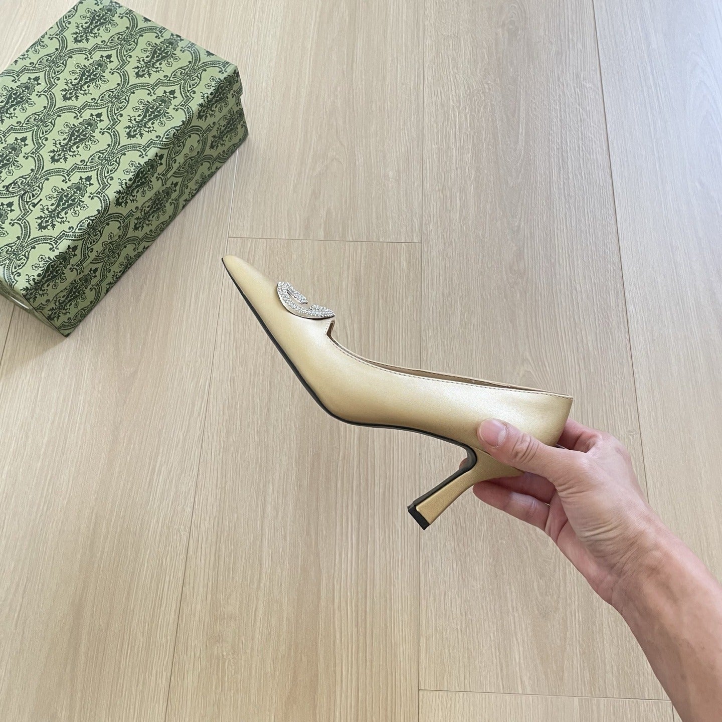Gucci Crystal Heels