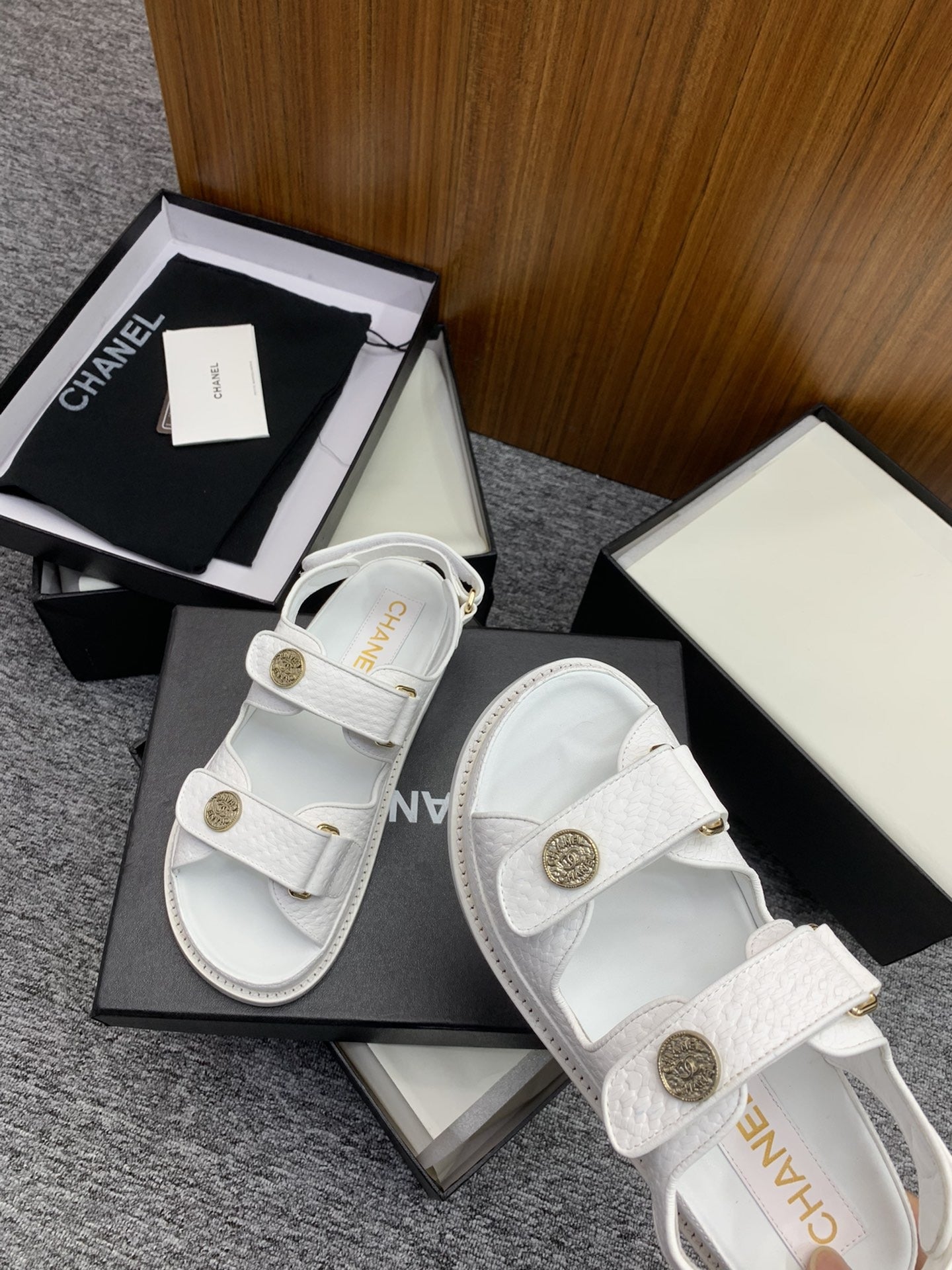 Chanel Lambskin Leather Sandals