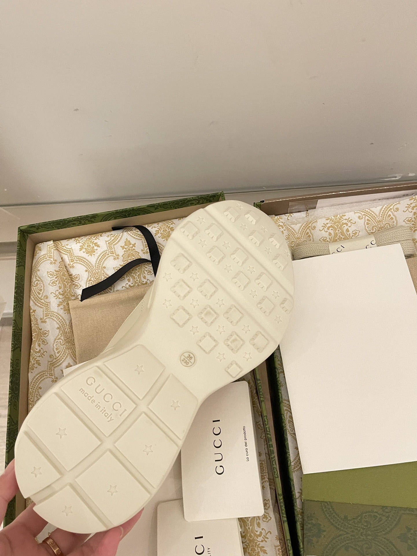 Gucci Calfskin Leather Sneakers