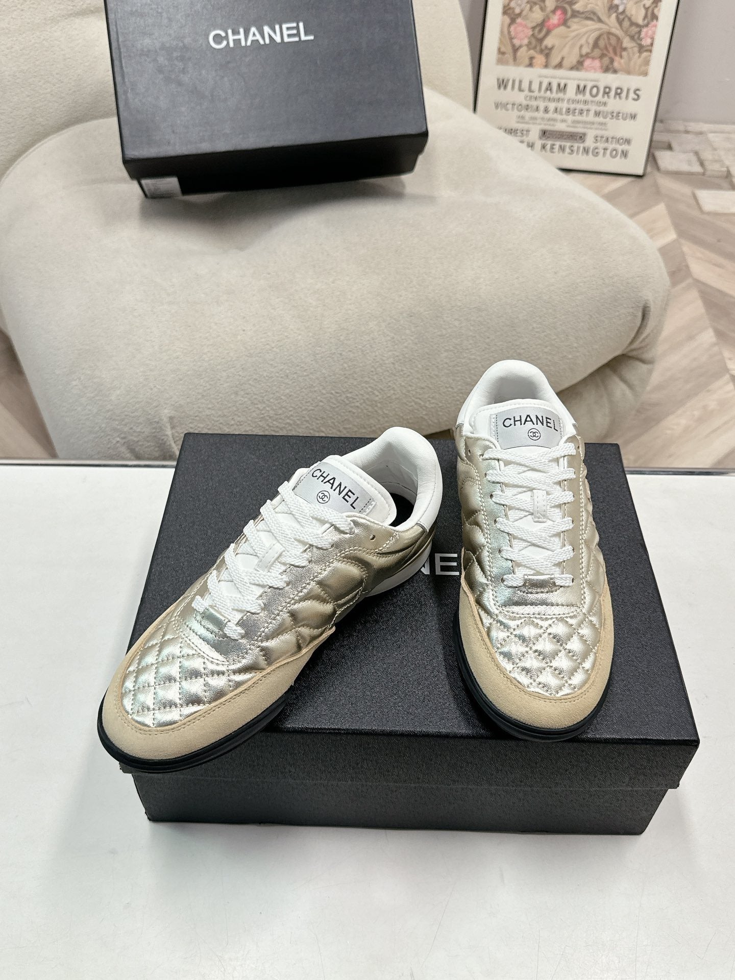 Chanel Lambskin Leather Sneakers