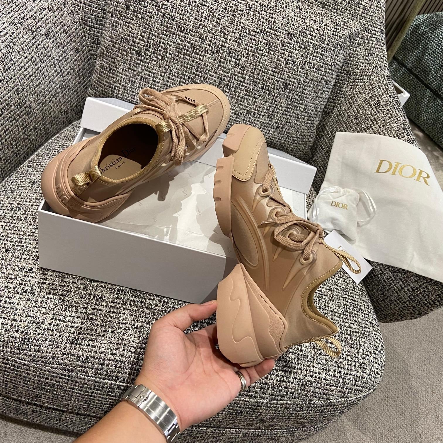 Dior Leather Logo Sneakers
