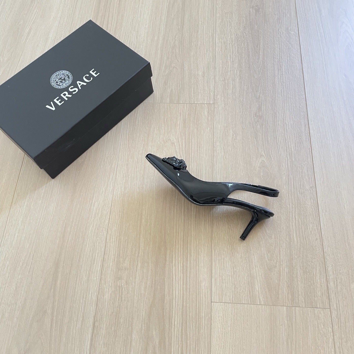 Versace Lambskin Leather Sandals