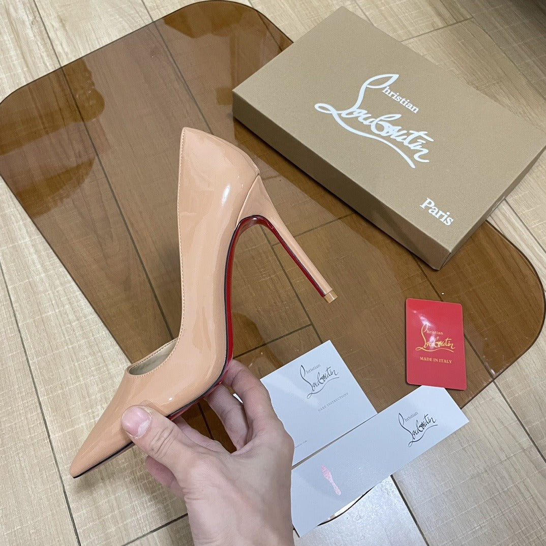 Jimmy Choo Patent Leather & Lambskin Leather Heels