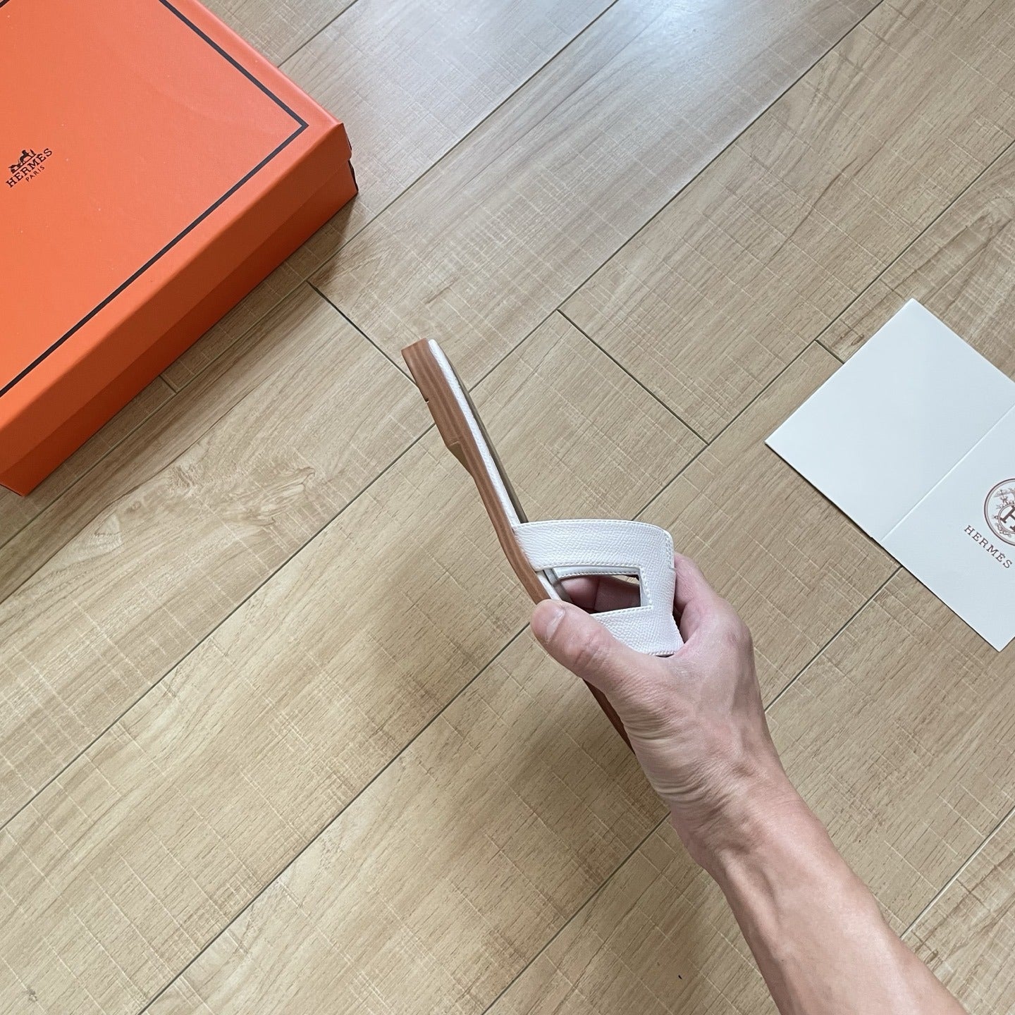 Hermes Leather Slides