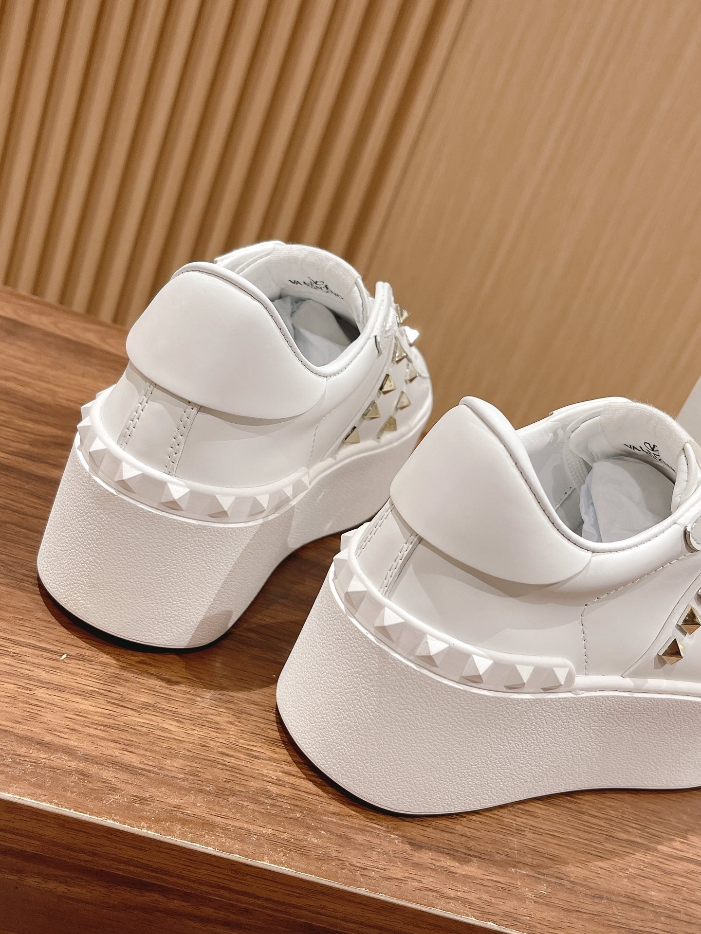 Valentino Calfskin Leather Sneakers
