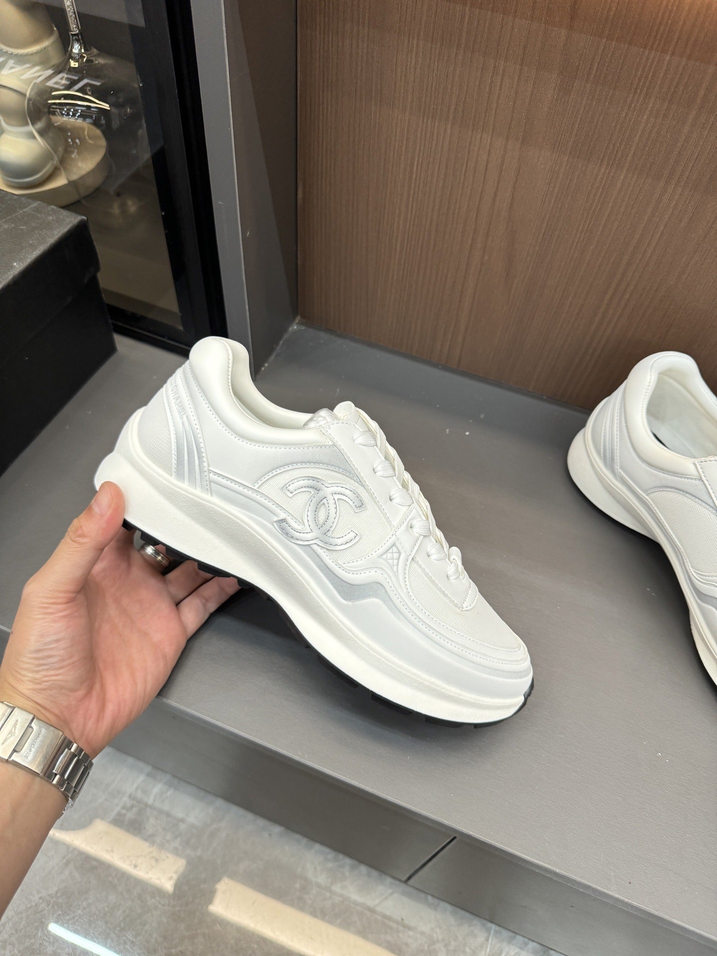 Chanel Canvas Logo Shoes