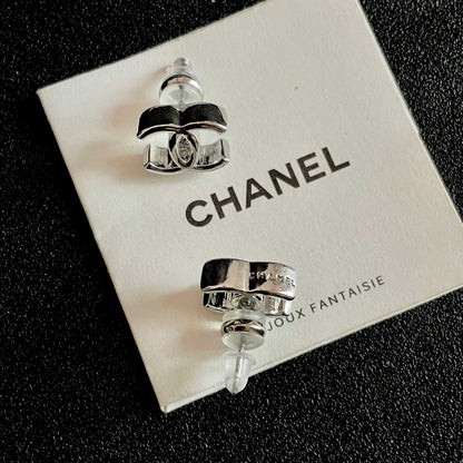 Chanel Logo Earrings